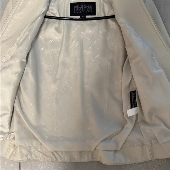Wilsons Leather Women's Ivory Jacket - Picture 4 of 4